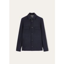 Loro Piana - Marco Overshirt Novalis, Man, Navy Blue/Gray Melange, Size: M