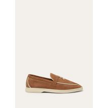 Loro Piana - Summer Charms Walk P. Suede, Woman, Mole, Size: 38,5