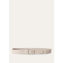 Loro Piana - Alsavel-belt Braided Suede, Man, Classic Beige, Size: 100