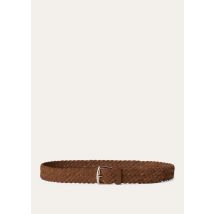 Loro Piana - Alsavel-belt Braided Suede, Man, Reikan, Size: 110