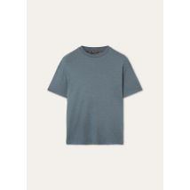 Loro Piana - Filippo T-shirt Sunset Cash Silk, Man, Powder Blue, Size: XXXL