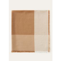 Loro Piana - Carre' Quadrilatero Del Silenzio Cash Silk, Woman, Light Tan/Camel Ribbons, Size: NR