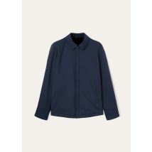 Loro Piana - Loro Piana Shirt Bomber Windfur Stretch St Mink, Man, Navy Blue, Size: XL