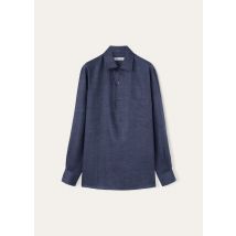 Loro Piana - Polo Andre' Ml Shirt Solaire, Mann, Blue Still Water, Größe: L