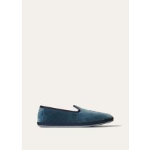 Loro Piana - Slippers Venice Lp Anagram Velvet, AVIO, Size: 36