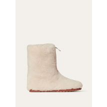 Loro Piana - Quinn Boot Shearling, Donna, Natural Melange, Taglia: 36,5