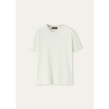 Loro Piana - Angera Crewneck Ss Sweater Cotton Gg 18, Woman, Snow Waterfall, Size: 40