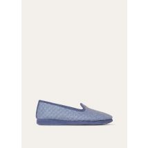 Loro Piana - Classic Slipper D. Cash Flannel Soft, Woman, LIGHT BLUE SUGAR PAPER MEL, Size: 39