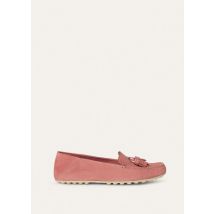 Loro Piana - Dot Sole Walk Suede, Donna, Ruby Sorbet, Taglia: 35