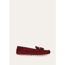 Loro Piana - Dot Sole Walk Suede, Frau, Wild Plum, Größe: 41