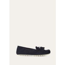 Loro Piana - Dot Sole Walk Suede, Woman, Navy Blue, Size: 37,5