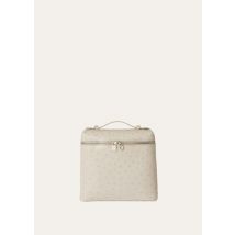 Loro Piana - Extra Pocket Backpack L23,5 Ostrich Saddle Finish, Woman, Light Travertine, Size: NR