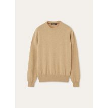 Loro Piana - Girocollo Classic Baby Cash, Homme, Raw Honey Melange, Taille: 56