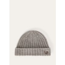 Loro Piana - Rib Stitch Lp Beanie Cash Gg 3, Man, Croissant Melange, Size: NR