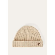 Loro Piana - Rib Stitch Lp Beanie Cash Gg 3, Man, Biscuit Melange, Size: NR