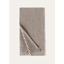 Loro Piana - Rib Stitch Lp Scarf Cash Gg 3, Man, Croissant Melange, Size: NR