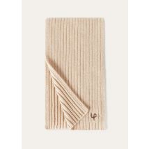 Loro Piana - Rib Stitch Lp Scarf Cash Gg 3, Man, Biscuit Melange, Size: NR