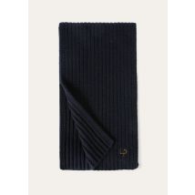 Loro Piana - Rib Stitch Lp Scarf Cash Gg 3, Man, Navy Blue, Size: NR