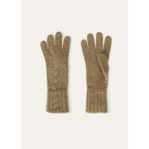 Loro Piana - Napier Gloves Baby Cash Coarsehair Gg 10, Woman, Tundra Melange, Size: L