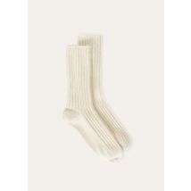 Loro Piana - Loro Socks Recycled Cash Gg 10, Pure Dunes Mel, Size: S