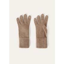 Loro Piana - Loro Gloves Recycled Cash Gg 10, Grain Brown Mel, Size: S