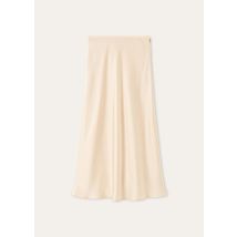 Loro Piana - Gonna Simona New Double Satin, Woman, Vulcanic Rose, Size: 42