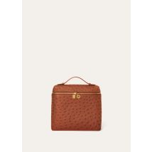 Loro Piana - Extra Pocket L23,5 Backpack Ostrich Saddle Finish, Femme, Cognac/Sun Gold, Taille: NR