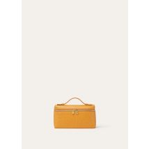 Loro Piana - Extra Pocket L19 Ostrich Saddle Finish, Woman, Persimmon/Sun Gold, Size: NR