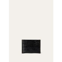 Loro Piana - Onde Cardholder Bombe Alligator, Woman, Black, Size: NR