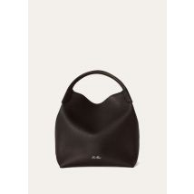 Loro Piana - Bale Large Fine Grained Leather, Woman, Dark Chocolate Liquorice/Sun Gold, Size: NR