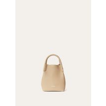 Loro Piana - Bale Micro Fine Grained Leather, Donna, Light Mastic/Antique Silver, Taglia: NR