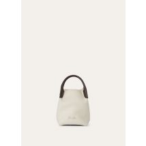 Loro Piana - Bale Micro Melton Cash Rounded Calf, Woman, White/Dark Chocolate Licorice, Size: NR