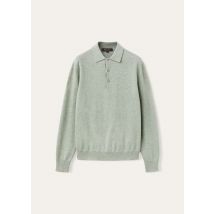 Loro Piana - Loro Polo Sweater Recycled Cash Gg 24, Light Ivy Trellis Melange, Size: 8
