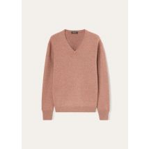 Loro Piana - Scollo V Recycled Cashmere, Red Sand Melange, Taille: 3