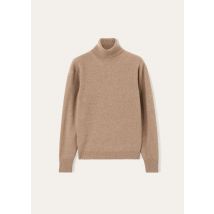 Loro Piana - Loro Turtleneck Sweater Recycled Cash Gg 8, Grain Brown Mel, Size: 9