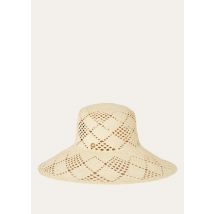 Loro Piana - Hoshi Hat Lace Straw, Woman, Cold Beige Hay, Size: M