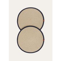 Loro Piana - Saint Barth Round (2pcs), Midnight/Kasha, Größe: NR
