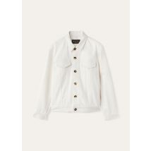 Loro Piana - Giubb. Tulus White Denim Silk, Woman, White, Size: 44