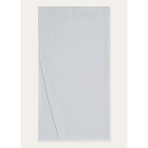 Loro Piana - Maxi Stola Cash Crest Jacquard, Femme, Periwinkle, Taille: NR