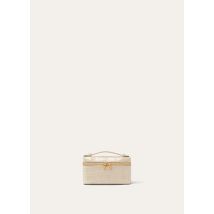 Loro Piana - Extra Pocket Mini Pouch Glazed All., Donna, Light Travertine/Sun Gold, Taglia: NR
