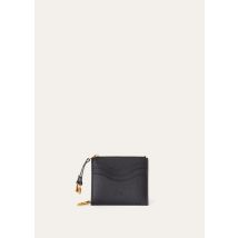 Loro Piana - Extra Zip Cardholder With Keychain Linen Calf, Woman, Black, Size: NR