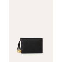 Loro Piana - Extra Bifold Cardholder Linen Calf, Woman, Black, Size: NR