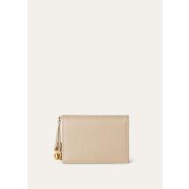 Loro Piana - Extra Bifold Cardholder Linen Calf, Woman, LIGHT MASTIC, Size: NR