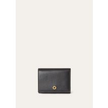 Loro Piana - Ghiera Trifold Wallet W/zip Pouch Linen Calf, Woman, Black, Size: NR