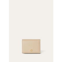 Loro Piana - Ghiera Trifold Wallet W/zip Pouch Linen Calf, Woman, LIGHT MASTIC, Size: NR