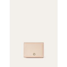 Loro Piana - Ghiera Trifold Wallet W/zip Pouch Linen Calf, Woman, Candoglia Marble, Size: NR