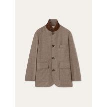 Loro Piana - Roadster Mini Jacket Wish Cash Flannel Rain, Woman, Dark Granite Melange, Size: XL