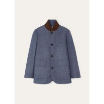 Loro Piana - Roadster Mini Jacket Wish Cash Flannel Rain, Woman, Blue-Grey Glass Melange, Size: XS