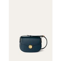 Loro Piana - Ghiera Small Saddle Leather, Donna, Anchor Blue/Kummel, Taglia: NR