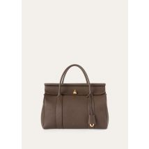 Loro Piana - Loom L32 Fine Grained Leather, Frau, Dark Chocolate Liquorice/Sun Gold, Größe: NR